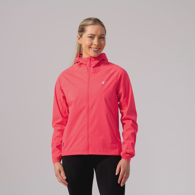 Ultralite Women's Performance Running Jacket - Neon Watermelon