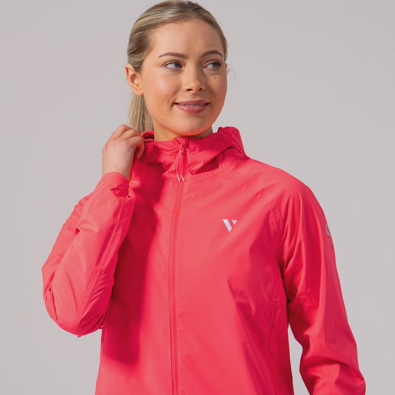 Ultralite Women's Performance Running Jacket - Neon Watermelon