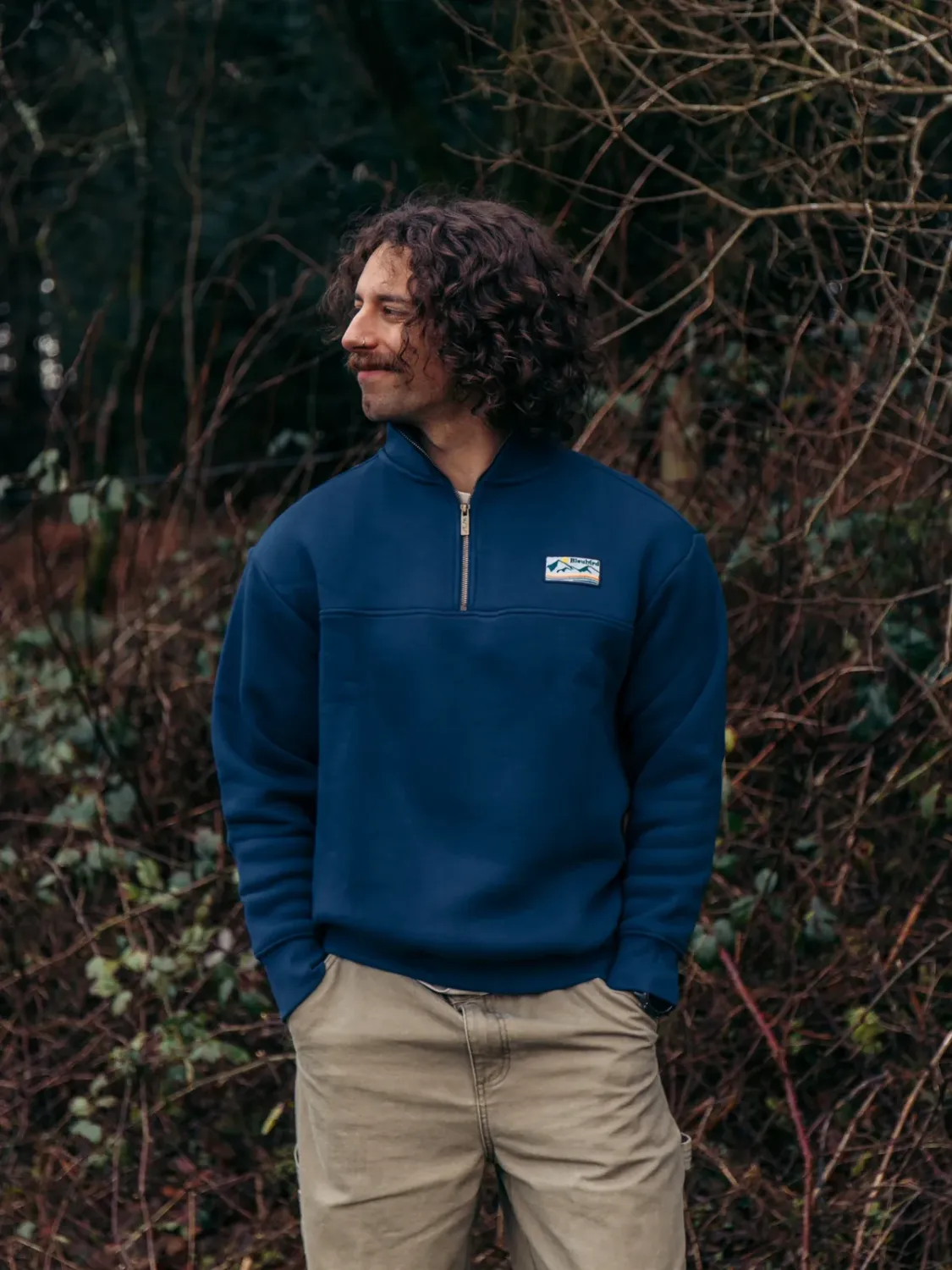 Bracken Quarter Zip - Navy, Size: XS