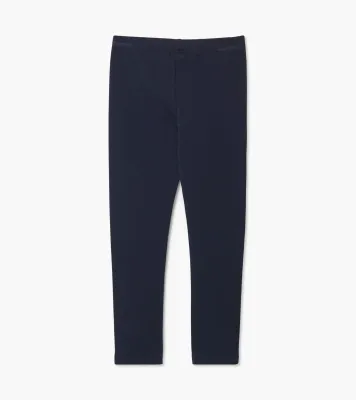 Girls Navy Cozy Leggings