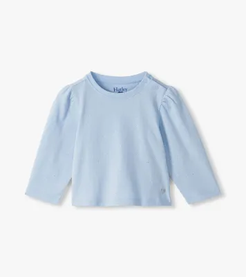 Baby &amp; Toddler Girls Blue Hot Melt Basic Top
