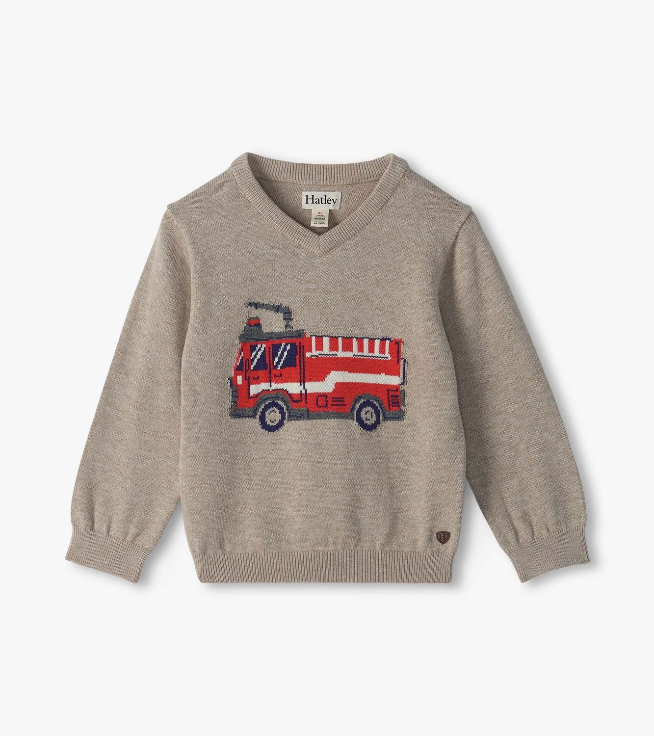 Baby &amp; Toddler Boys Firetruck V-Neck Sweater, Size: 6-9M, Style: F26OMT1248