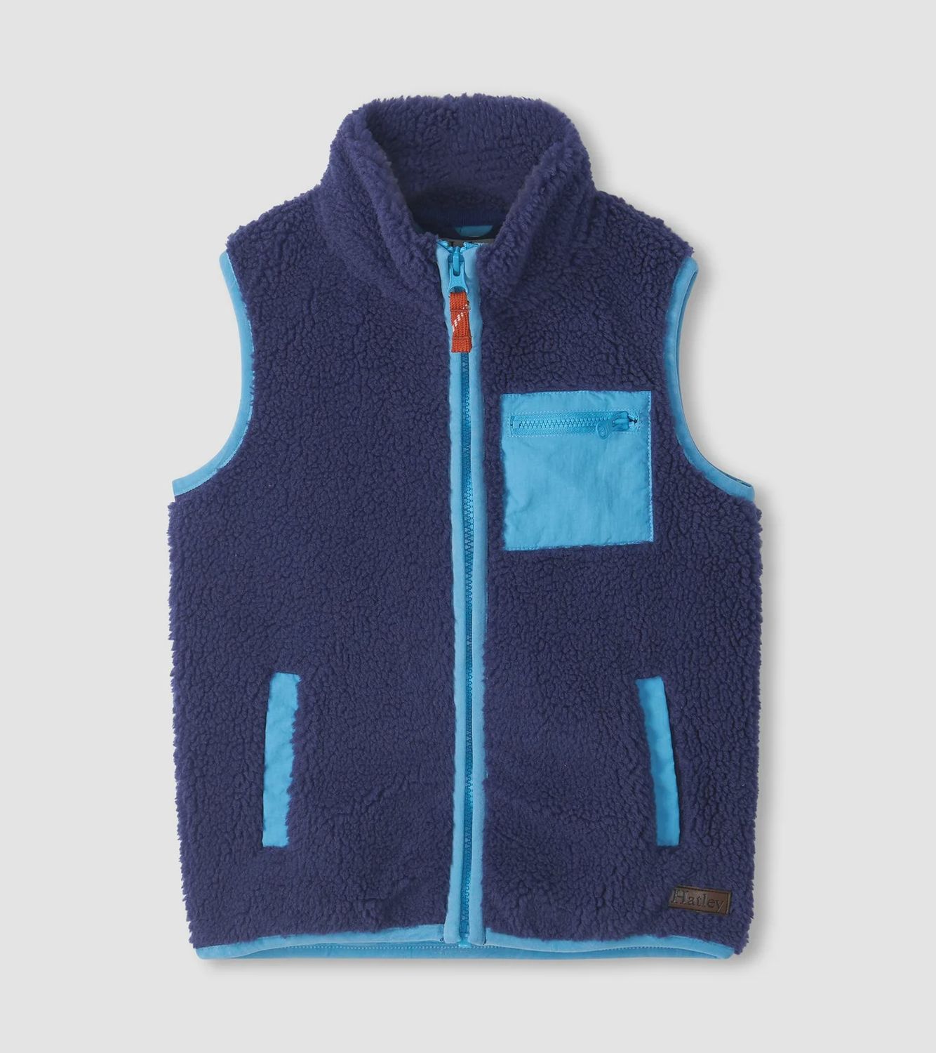 Boys Patriot Blue Faux Sherpa Vest, Size: 4Y, Style: F26PBK1987