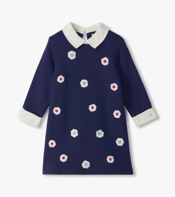 Girls Patriot Blue Preppy Dress