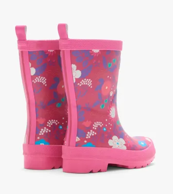 Girls Tiny Flowers Matte Wellies