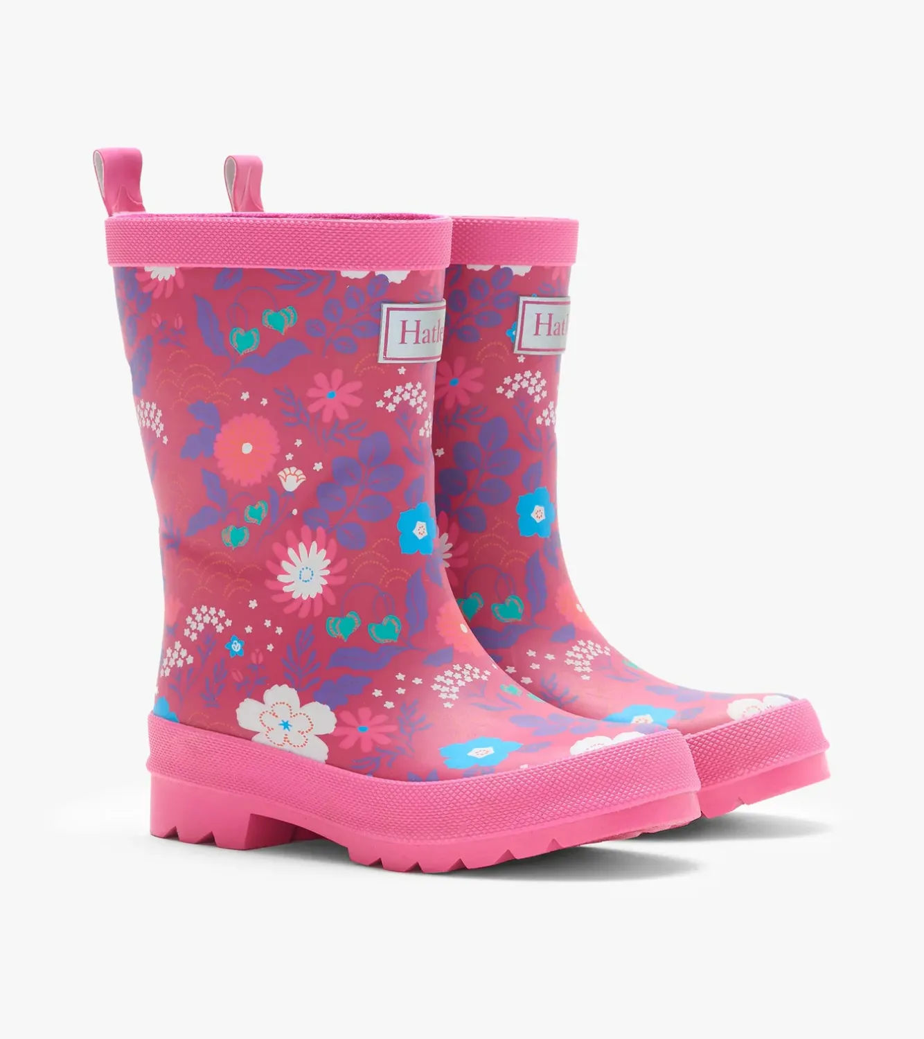 Girls Tiny Flowers Matte Wellies, Size: 5 Toddler, Style: F26TFK1367