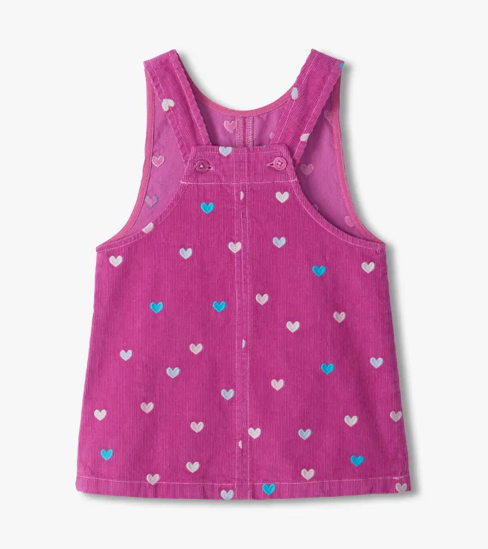 Baby &amp; Toddler Girls Tiny Hearts Corduroy Dress