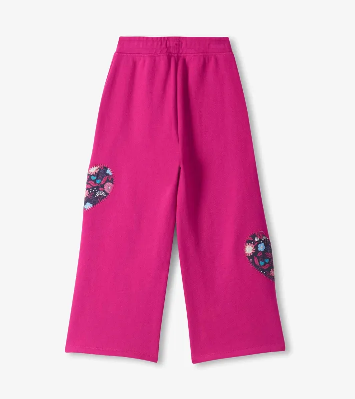 Very Berry Wide Leg Track Pants