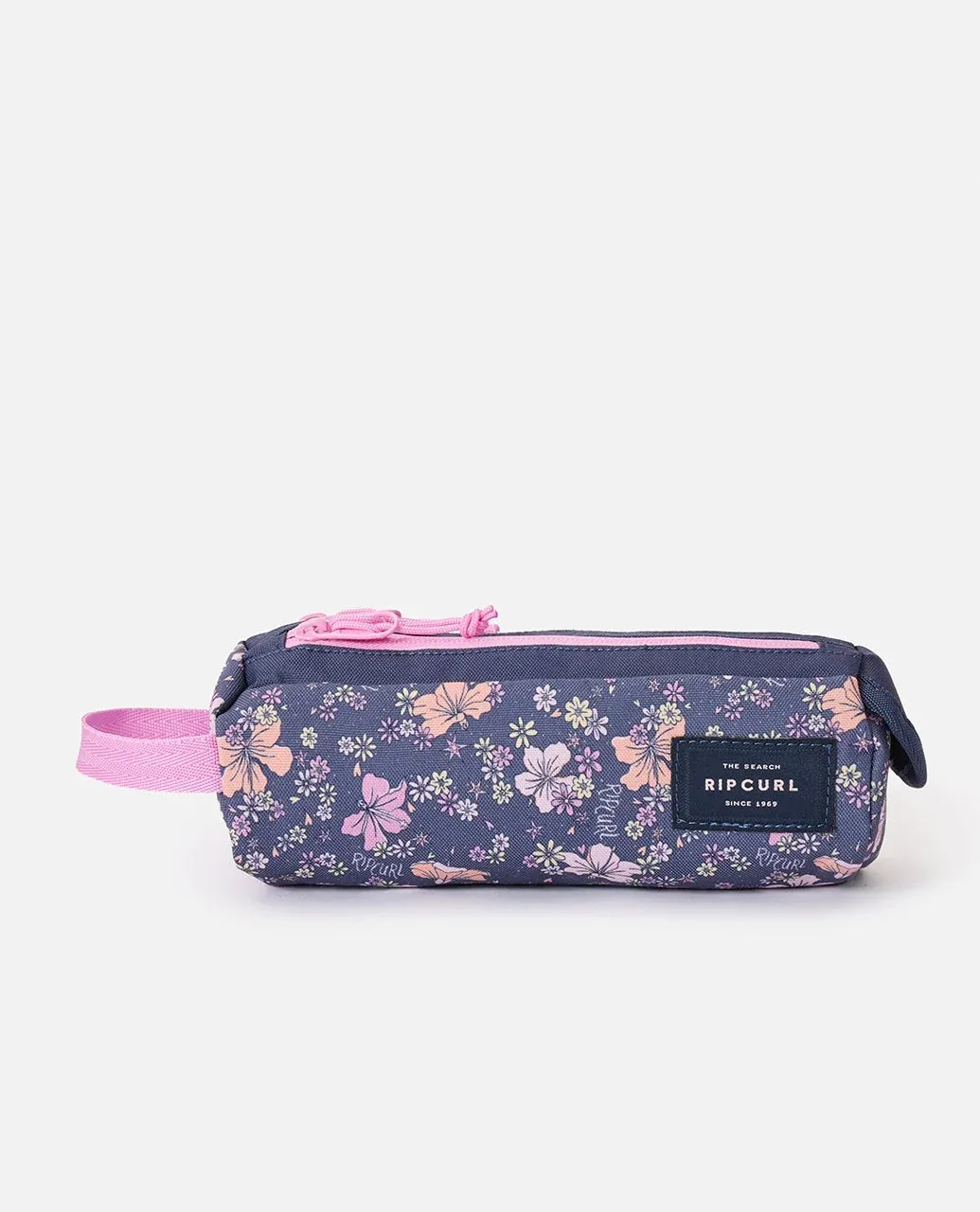 Pencil Case 2 Compartments Mixed - Navy/Pink