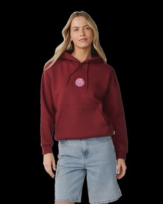 Icons Of Surf Heritage Hood Fleece - Dark Plum