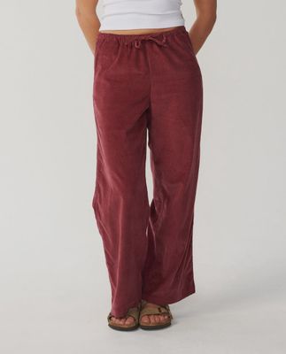 Keepsakes Washed Cord Pant - Dark Plum