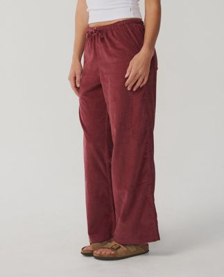 Keepsakes Washed Cord Pant - Dark Plum