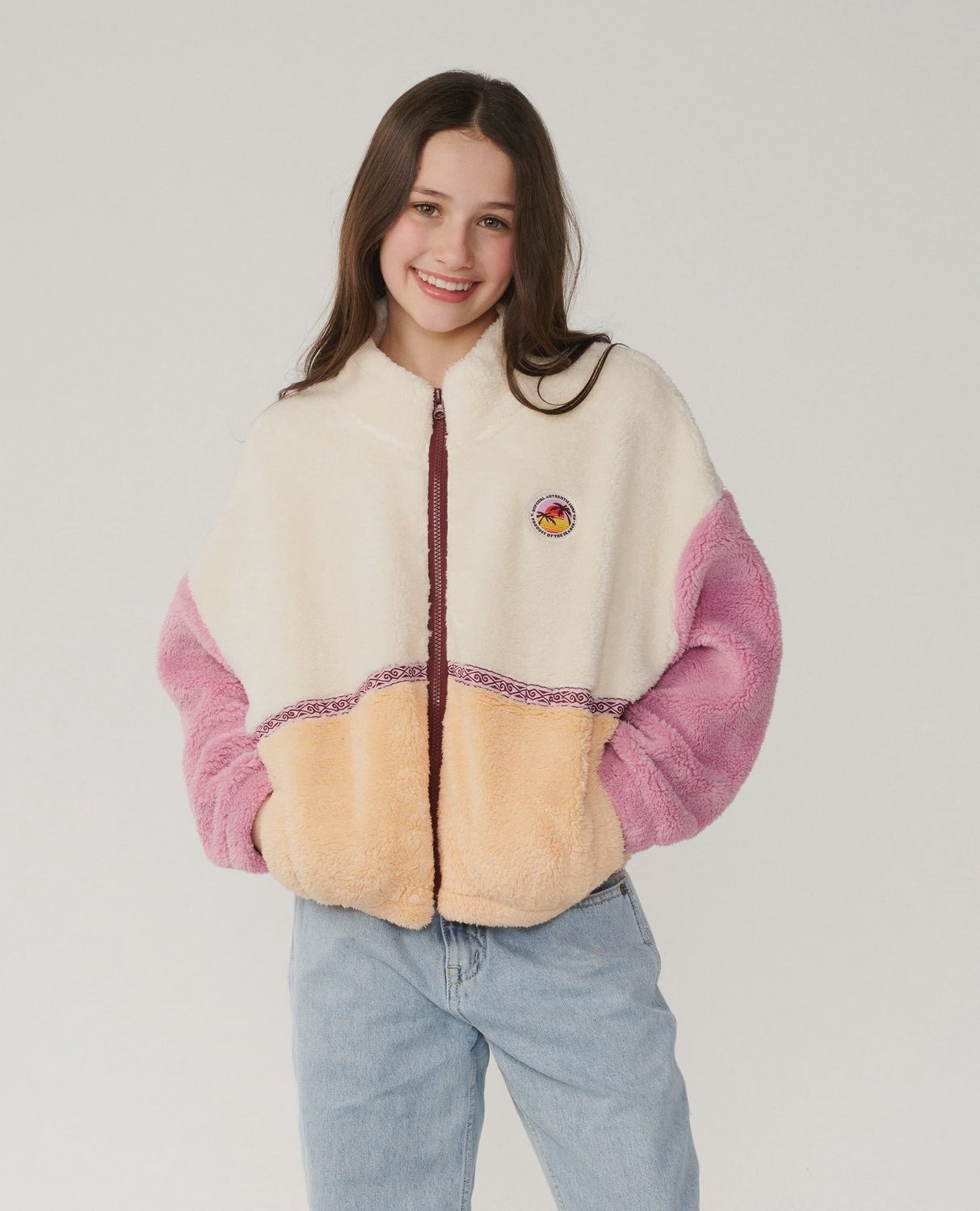 Retro Swell Standard Zip Through Girls - Multi, Size: 10Y, Style: 04CGFL
