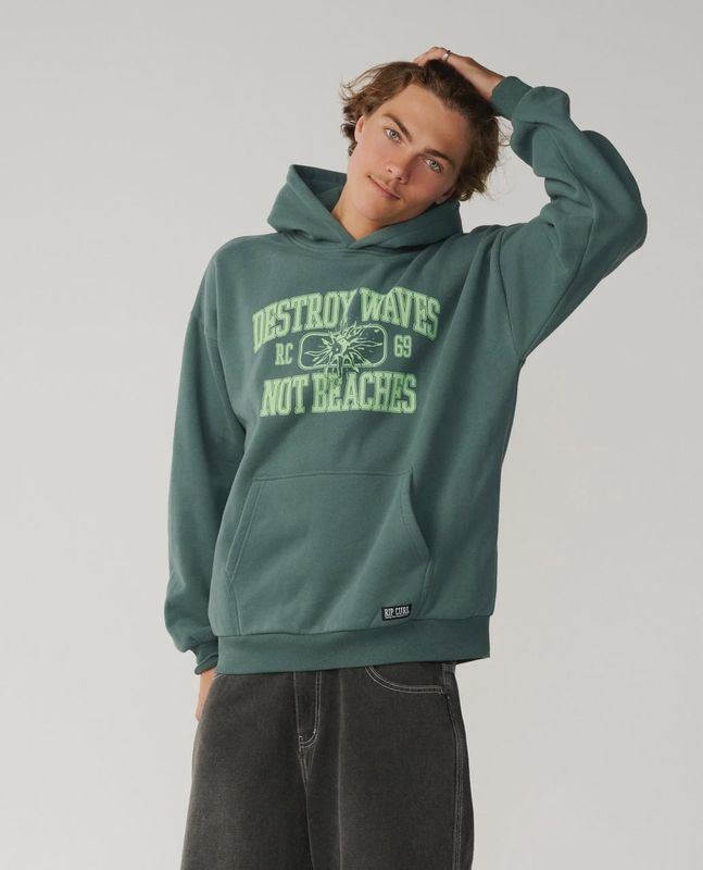 Disorder Hood Fleece - Muted Green