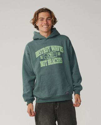 Disorder Hood Fleece - Muted Green