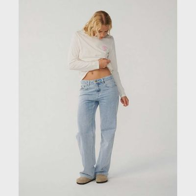 Party Wave Long Sleeve Tee - Off White