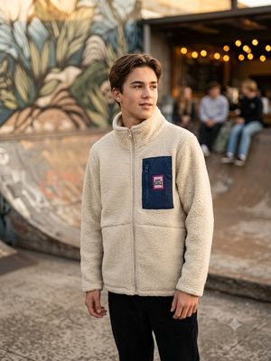 Boys Streamline Polar Fleece - Khaki Sand