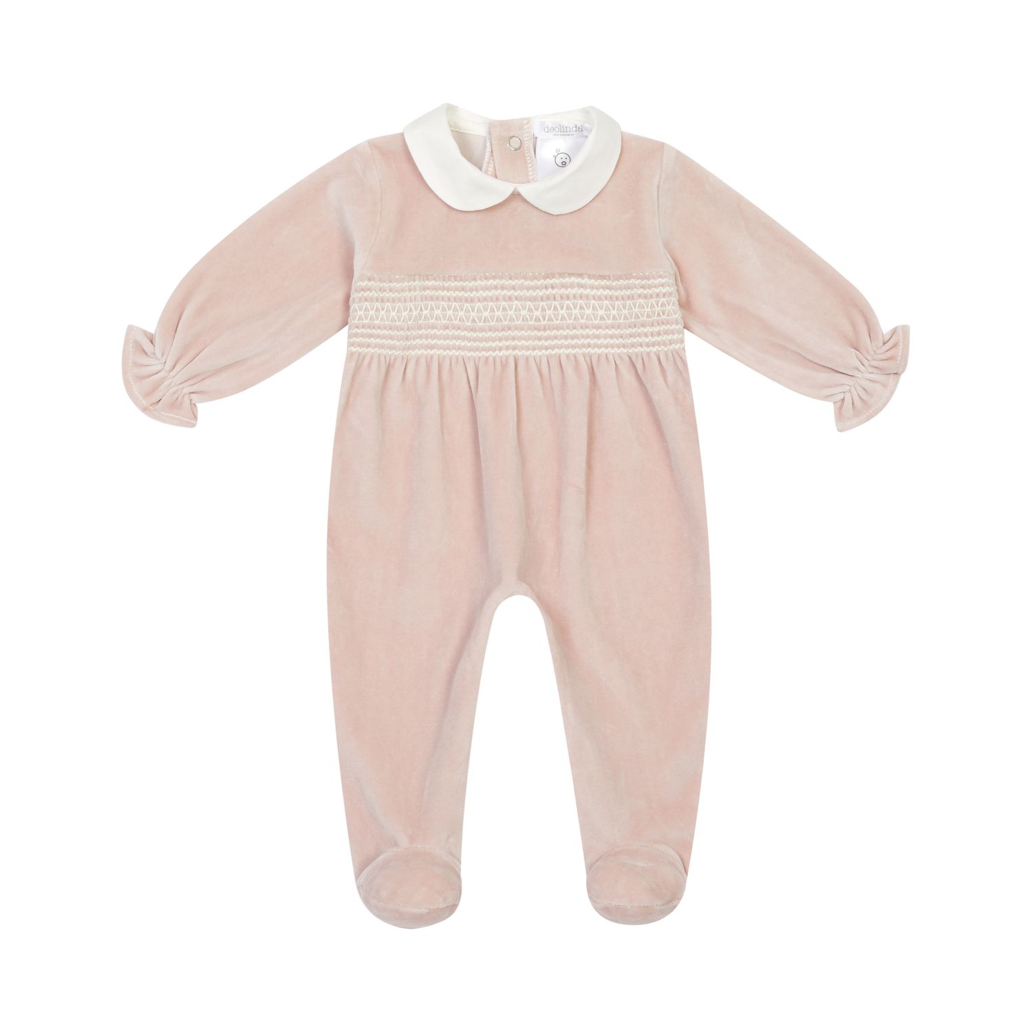 Dusky Pink Smocked Romper Gift Box DBI26125, Size: 1M