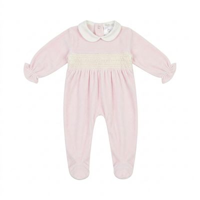 Baby Pink Smocked Romper Gift Box DBI26125