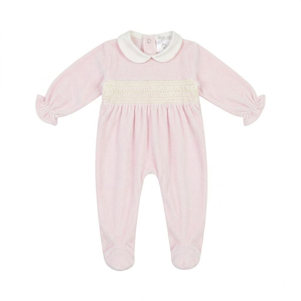 Baby Pink Smocked Romper Gift Box DBI26125, Size: 1M