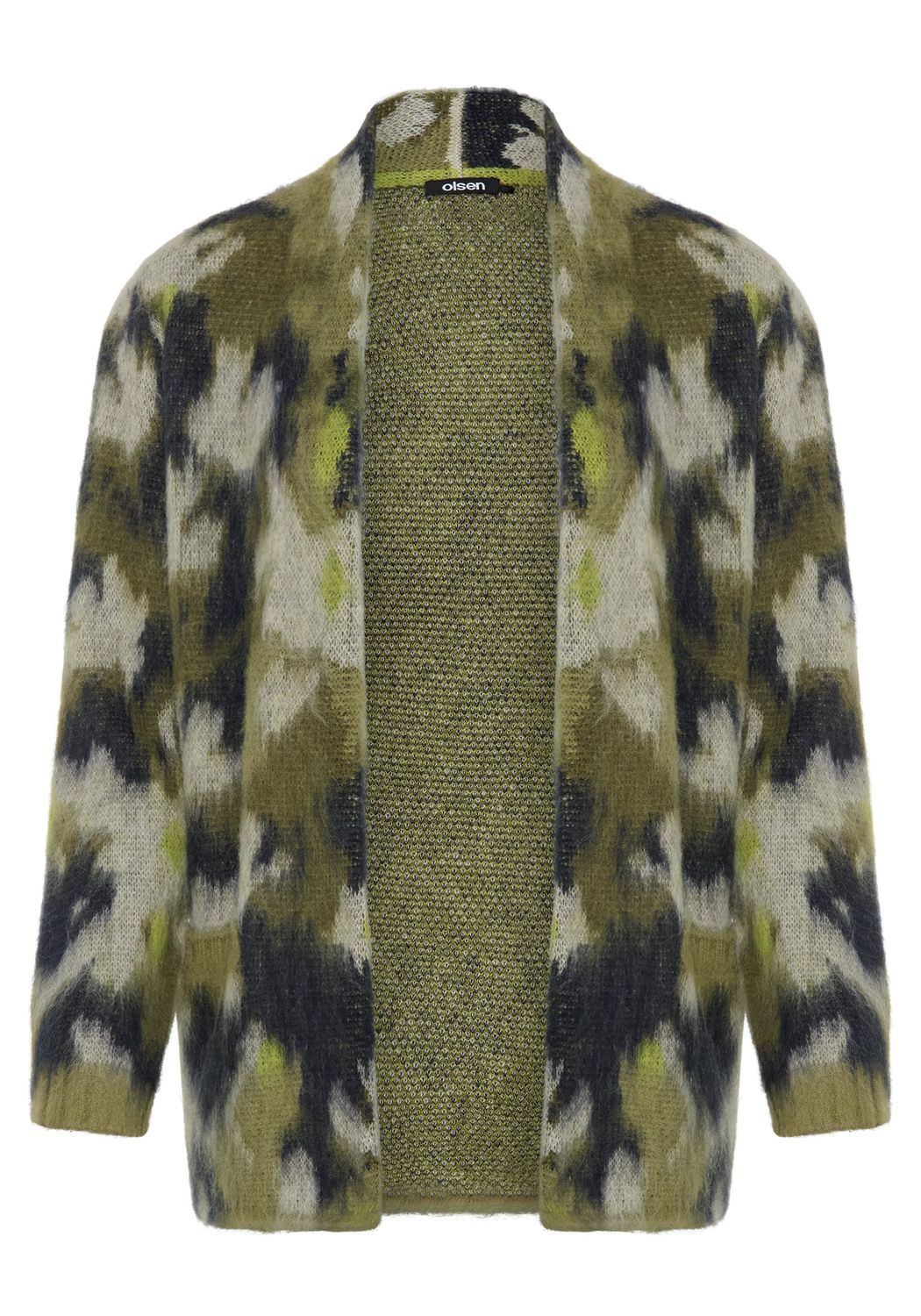 Modern Balance Super Soft Camouflage Knit Cardigan | Moss Green, Size: 10, Style: 11004876