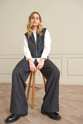 Minnelli Pants in Dark Grey