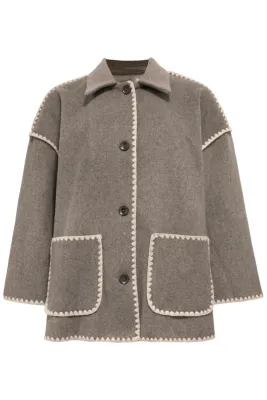 Tens Jacket in Dark Sand