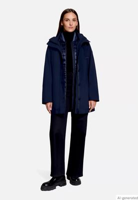 Betty Barclay Outdoor 4-in-1 Weather Protection Coat - Dark Blue
