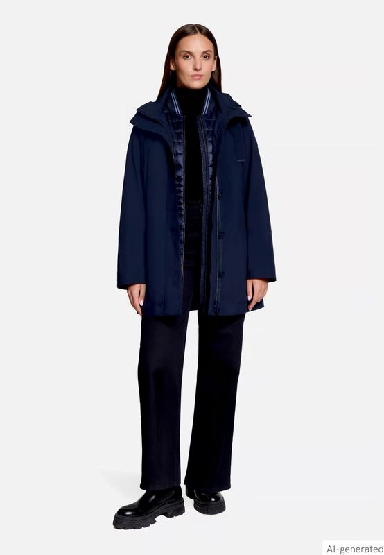 Betty Barclay Outdoor 4-in-1 Weather Protection Coat - Dark Blue