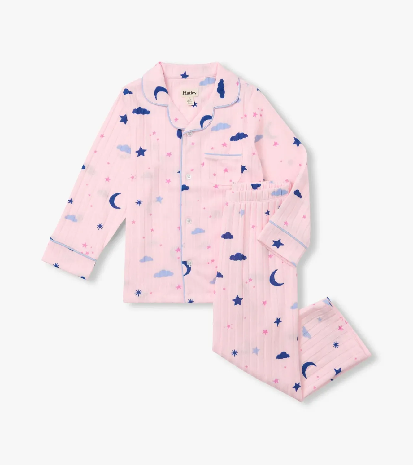 Girls Night Sky Relaxed Fit Pyjama Set, Size: 2Y, Style: F26NSK2059