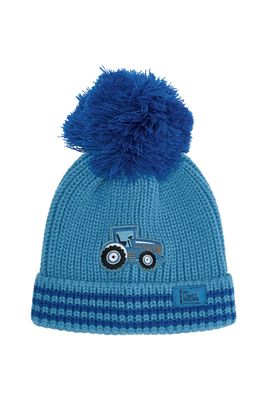 Bobbie Bobble Hat - Blue Tractor