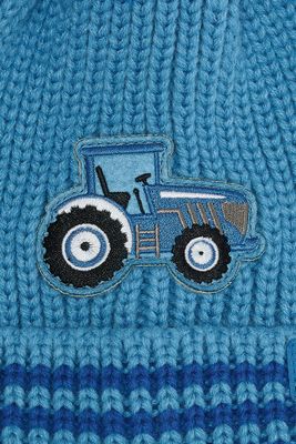 Bobbie Bobble Hat - Blue Tractor