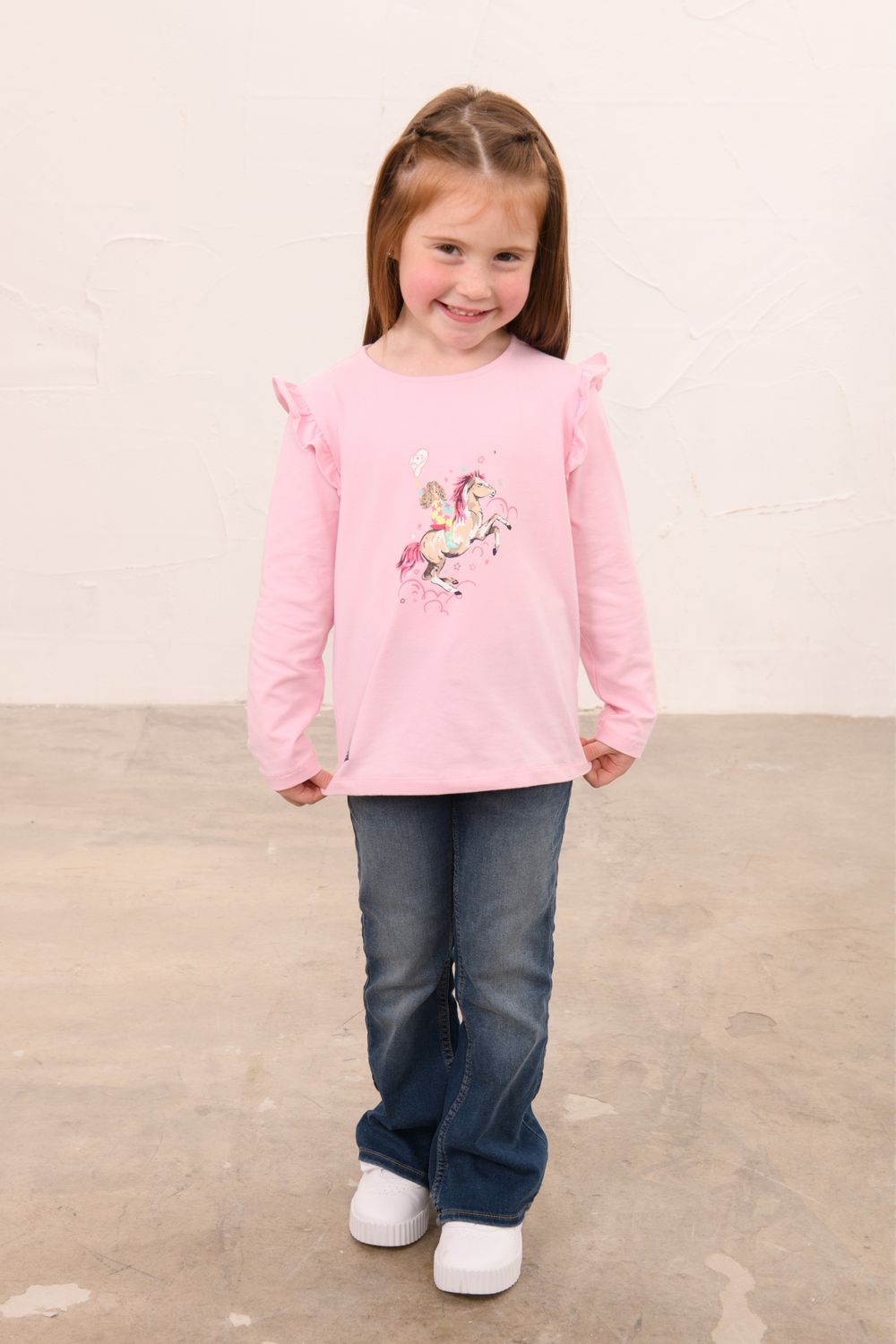 Causeway Long Sleeve Top - Cowgirl, Size: 1-2Y