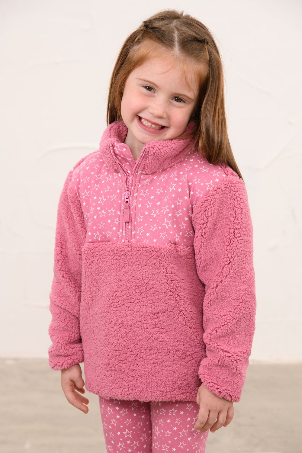 Cassie Fleece - Rose, Size: 1-2Y