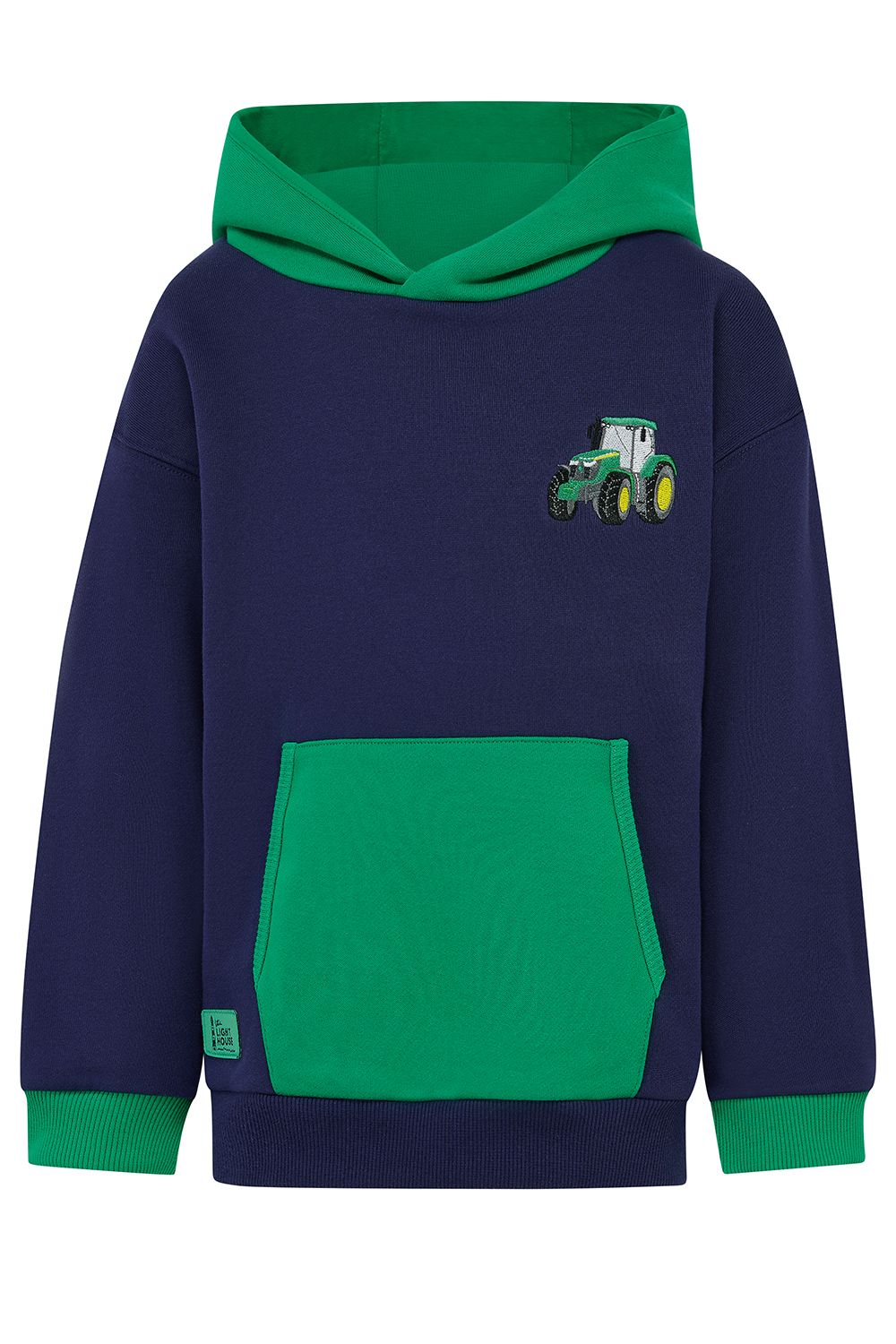 Jasper Hoodie - Green Tractor, Size: 1-2Y
