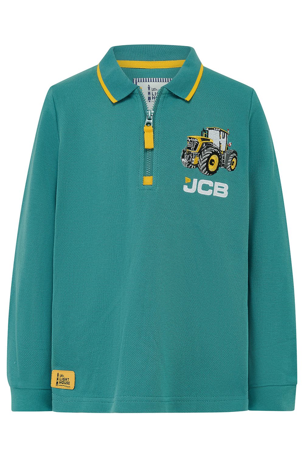 Pier Long Sleeve Polo Top - JCB Fastrac, Size: 1-2Y