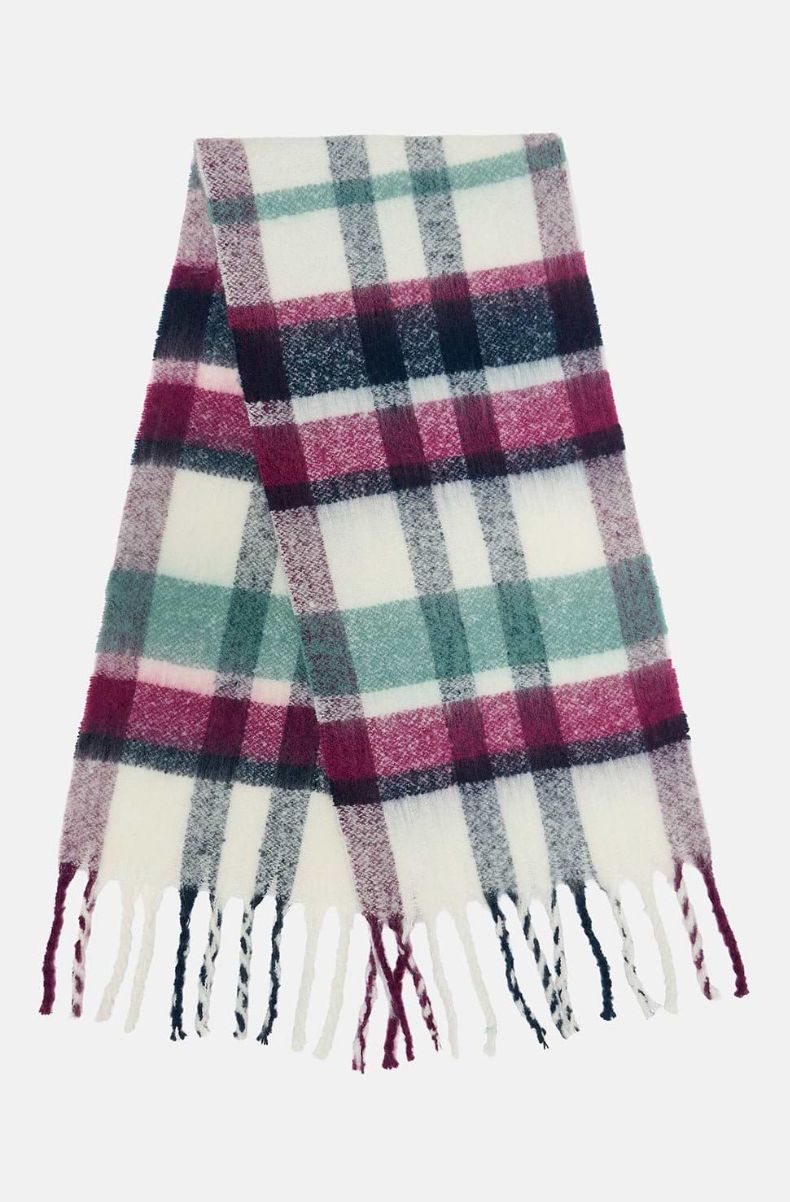 Lighthouse Scarf - Duck Egg Berry Navy