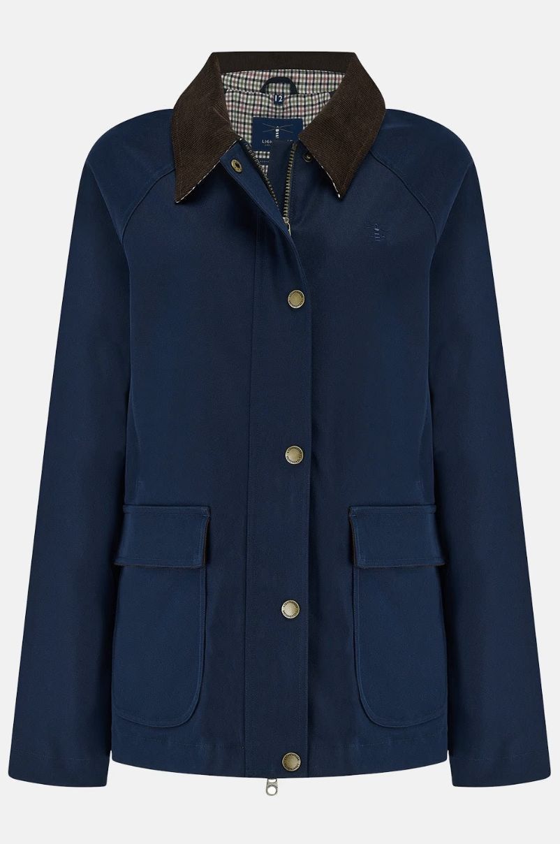 Devon Raincoat - Navy, Size: 8