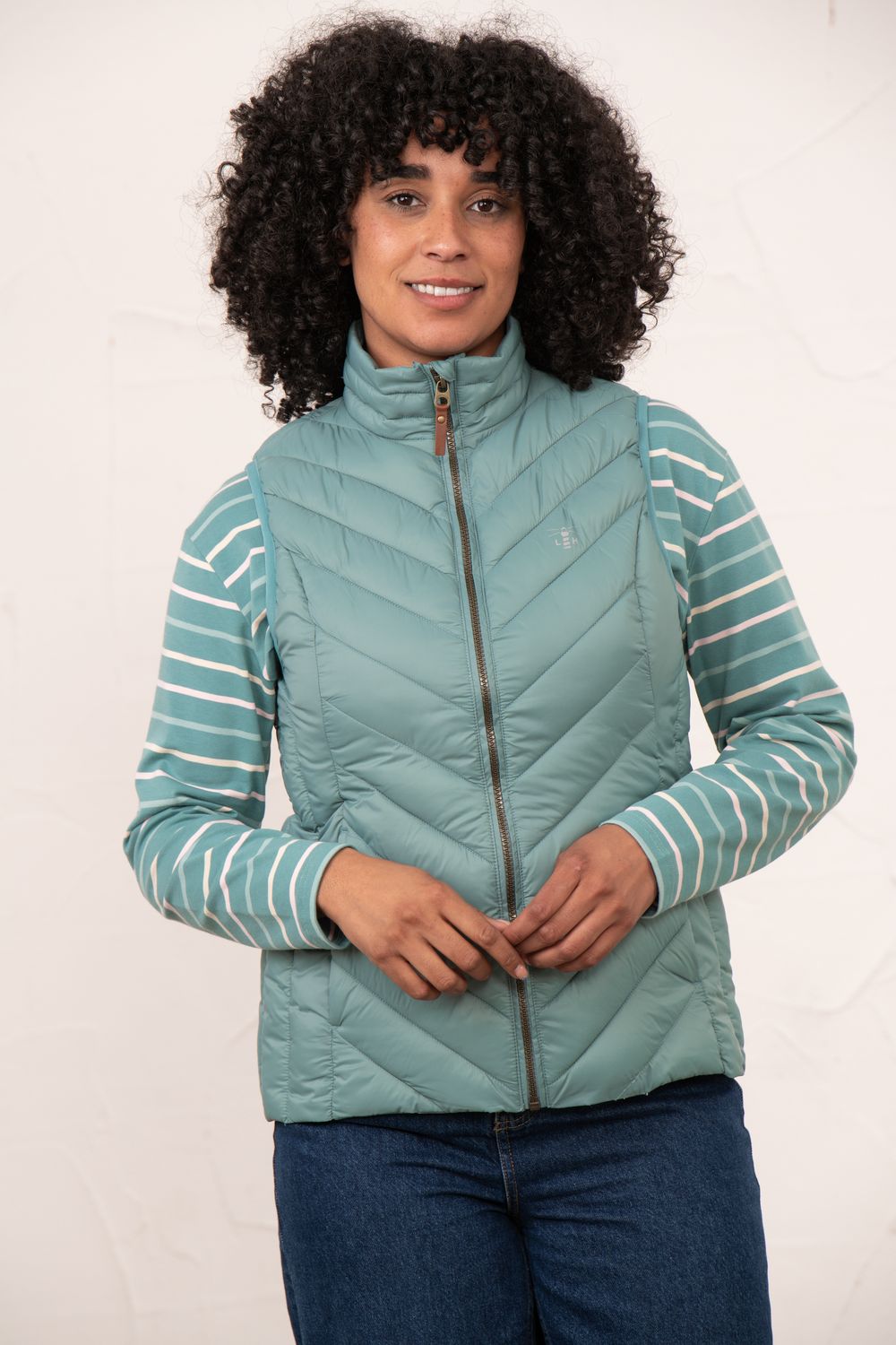 Laurel Gilet - Duck Egg, Size: 8