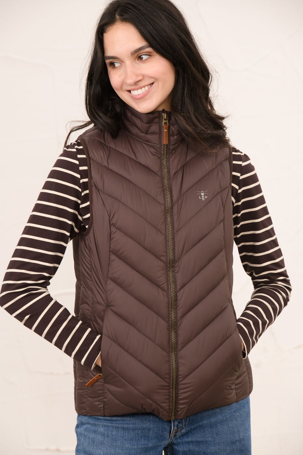 Laurel Gilet - Cocoa, Size: 8