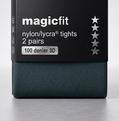 Magicfit Junior 100 Denier 3D Tights 2 Pack | Bottle
