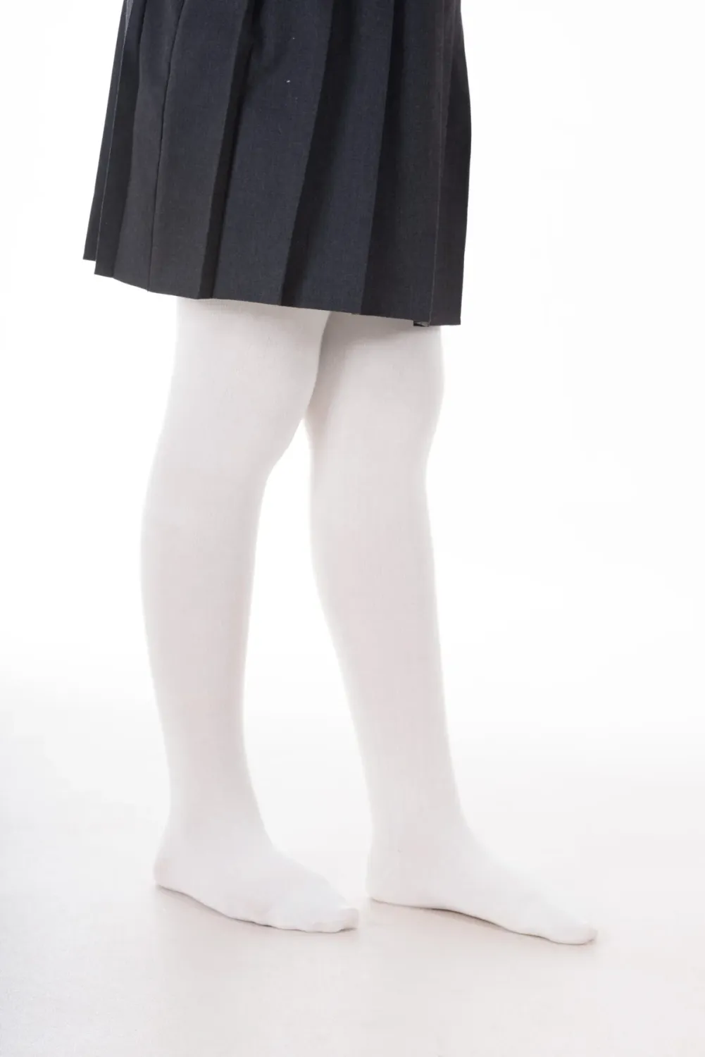 Junior Sunset Cotton Soft Tights | White, Size: 2-3Y