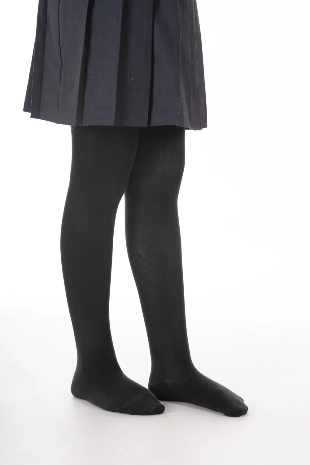 Junior Sunset Cotton Soft Tights | Charcoal, Size: 2-3Y
