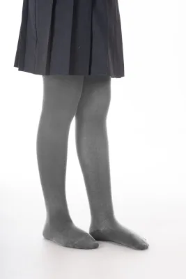 Sunset Senior 2 Pack Cotton Soft Tights | Grey