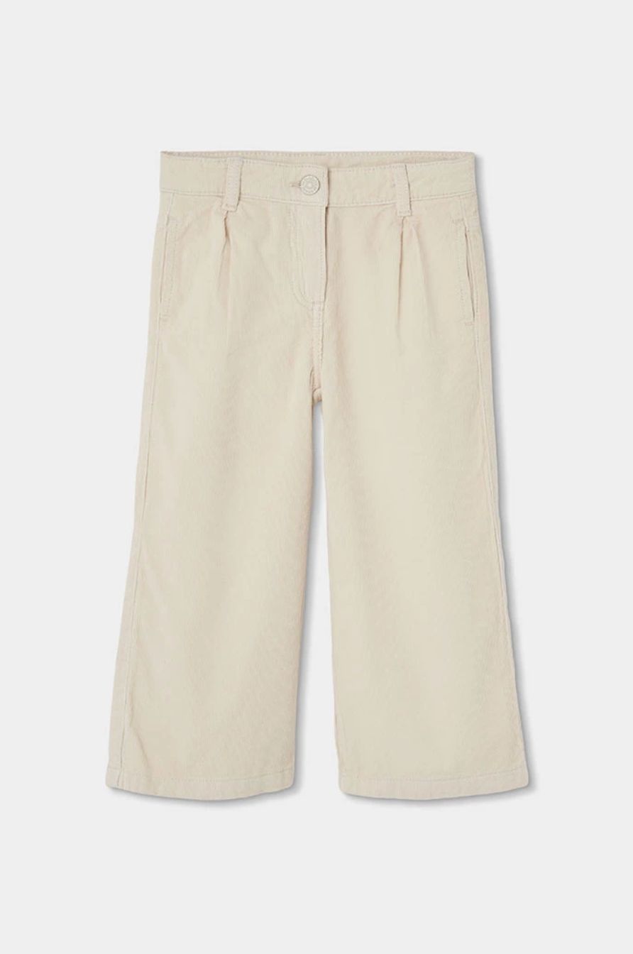 Girls Raw Wide Leg Micro-Corduroy Trousers| 424044, Size: 6Y