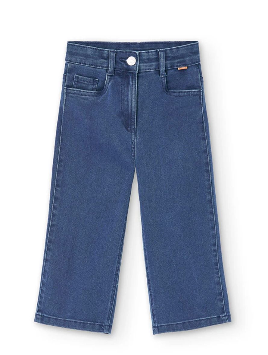Girls Black Denim Trousers | 490733, Size: 6Y