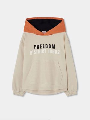 Boys Beige FREEDOM Hoodie | 624080