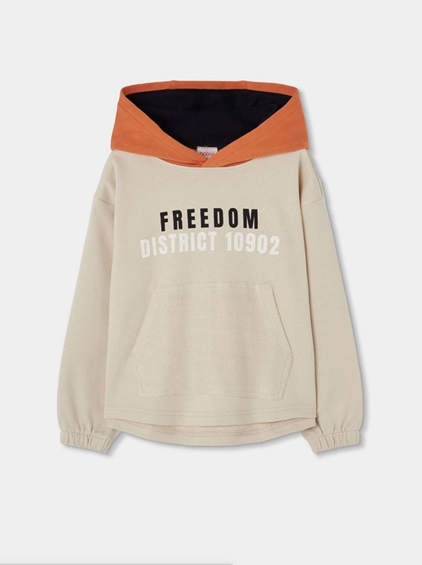 Boys Beige FREEDOM Hoodie | 624080, Size: 6Y