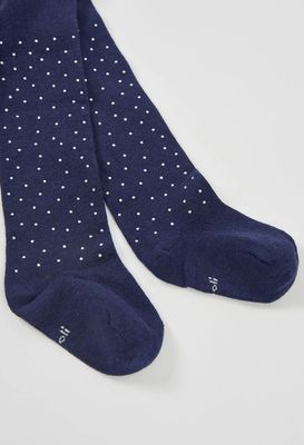 Navy Blue Tights with Sequins | 714024