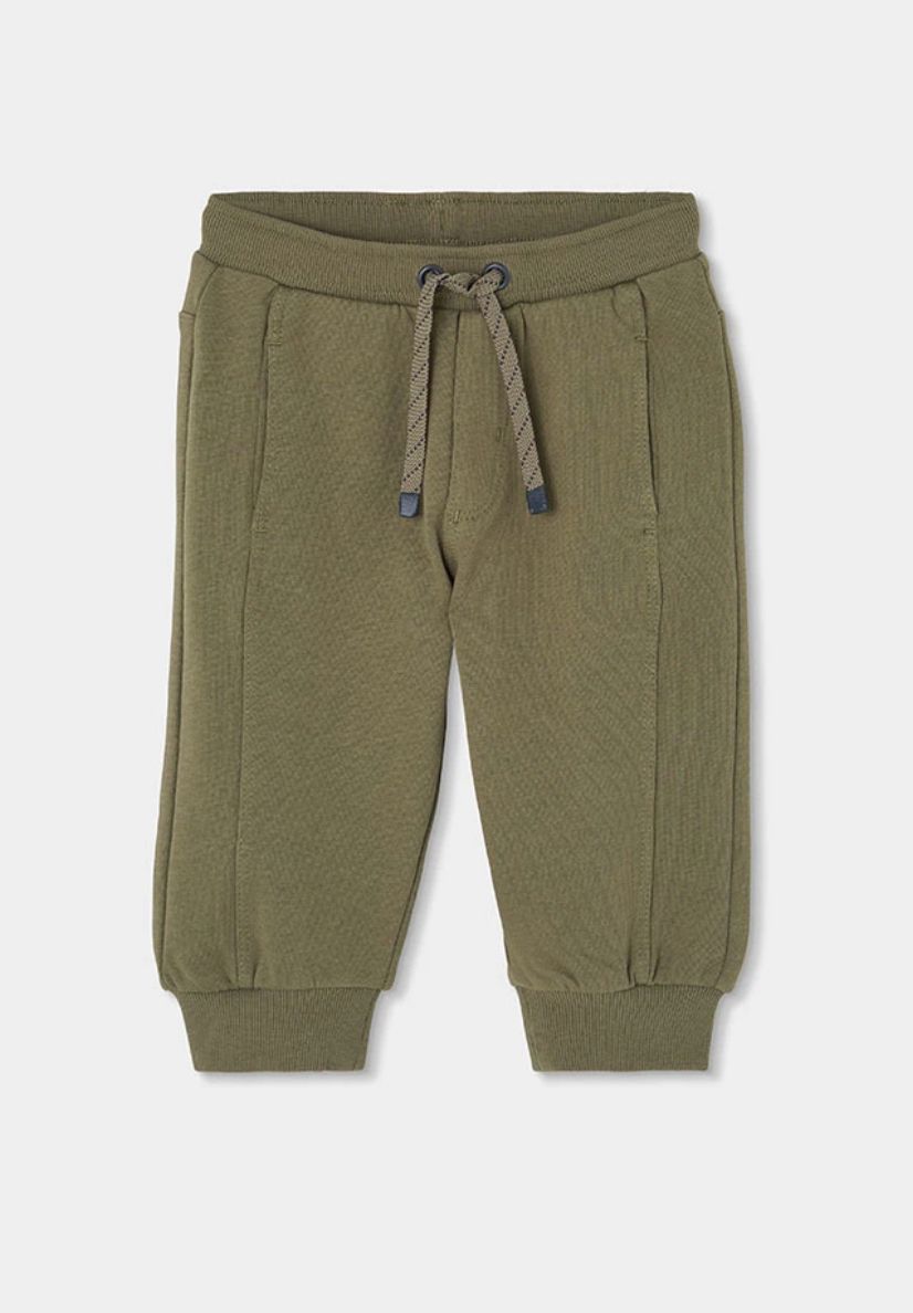 Boys Khaki Green Fleece Joggers | 694087, Size: 2Y